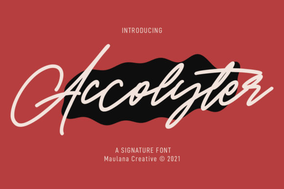 Accolyter Font for Campaign Design
