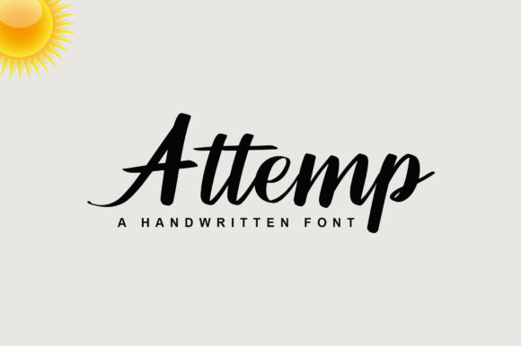 Attemp Script Font for Creative Branding Projects