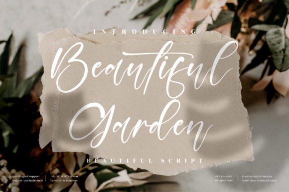 Beautiful Garden Font for Digital Creativity