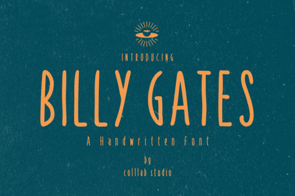 Billy Gates Handwritten Font for Editorial Design