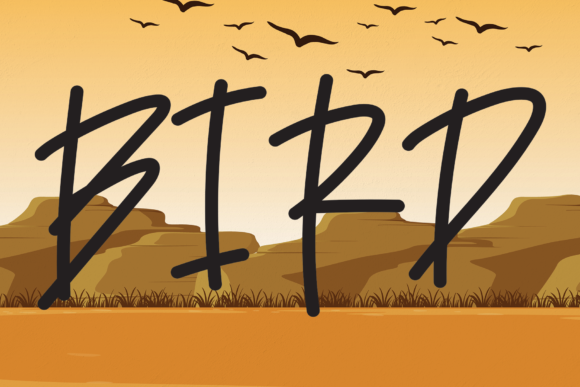 Bird Font for Web Design