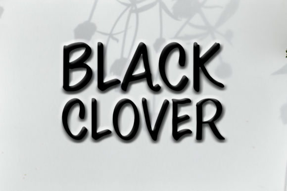Black Clover Font for Web Design