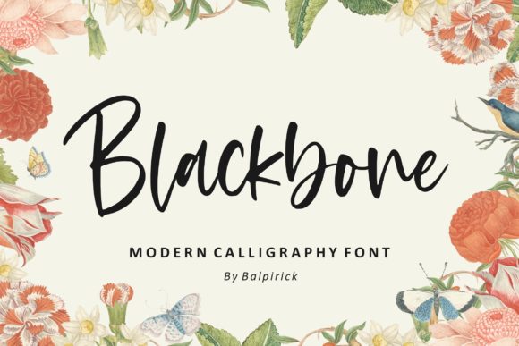 Blackbone Script Font for Handmade Creations