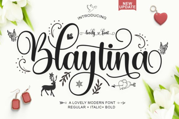 Blaytina: A Luxurious Script Font for Digital Design