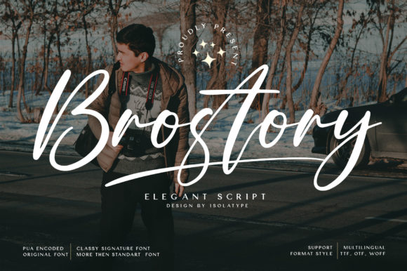 Brostory: A Script Font That Elevates Handmade Creations