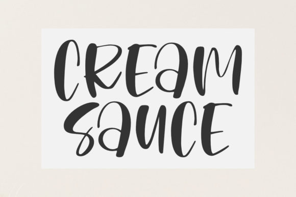 Cream Sauce Font for Modern Marketing