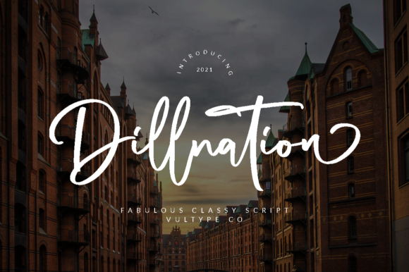 Dillnation: A Delicate Script Font for Editorial Design