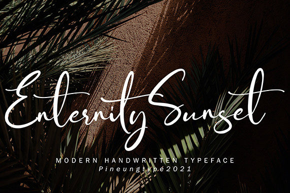 Enternity Sunset: A Script Font for Modern Web Design
