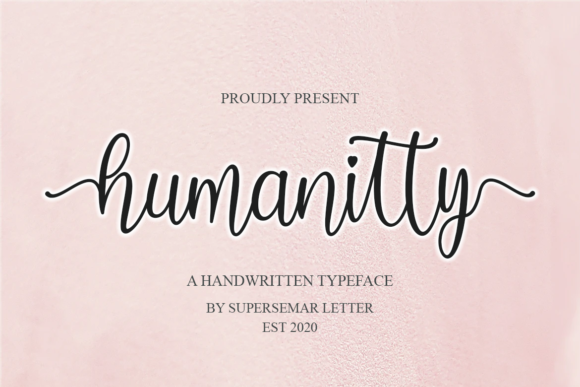 Humanitty: A Modern Script Font for Web Design