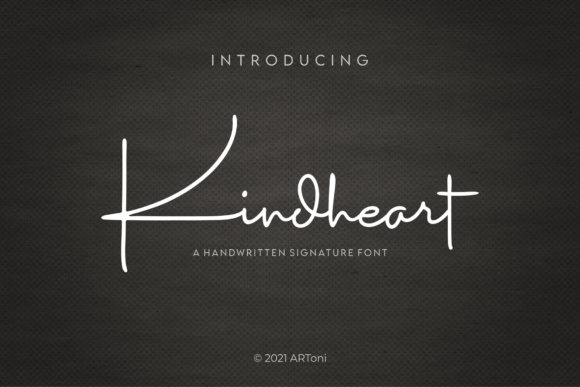 Kindheart: A Luxurious Script Font for Editorial Design