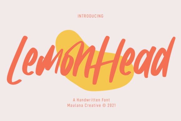 Lemonhead: A Casual Handwritten Font for Creative Branding