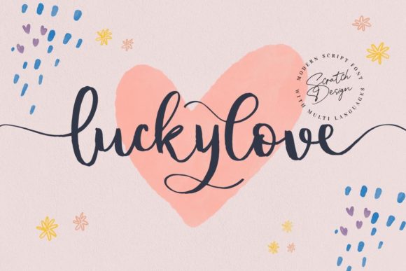 Luckylove Script Font for Editorial Design