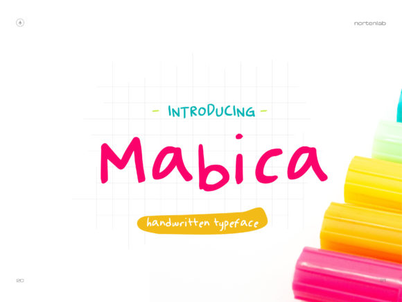 Mabica: A Whimsical Handwritten Typeface for Branding