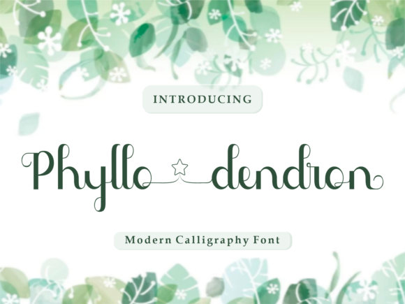 Phyllo Dendron: A Playful Script Font for Craft Projects