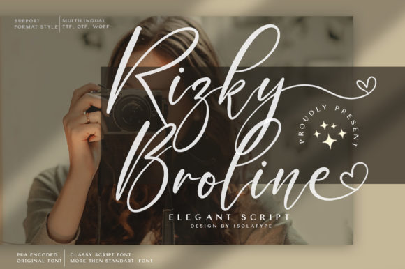 Rizky Broline: A Script Font for Modern Web Design