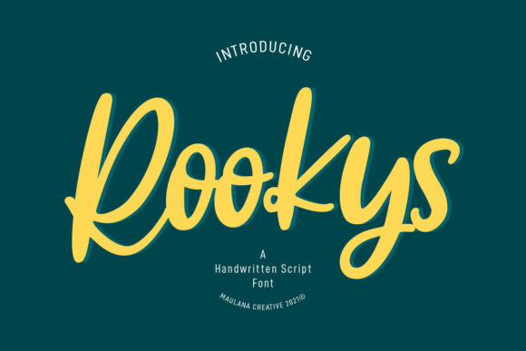 Rookys: A Handwritten Font for Creative Makers