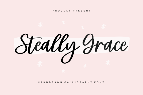 Steally Grace Font for Handmade and Commercial Projects