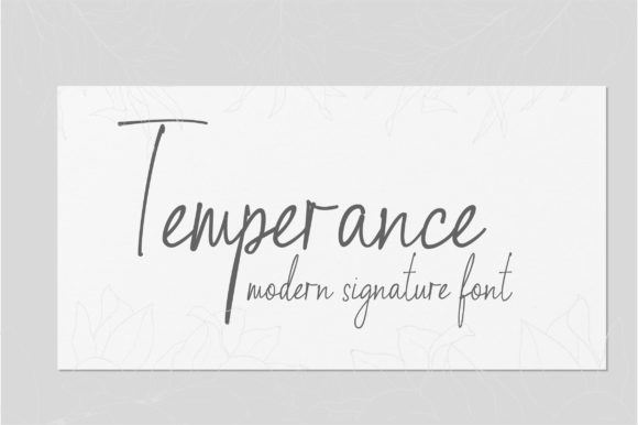 Temperance Script Font for Handmade Creations