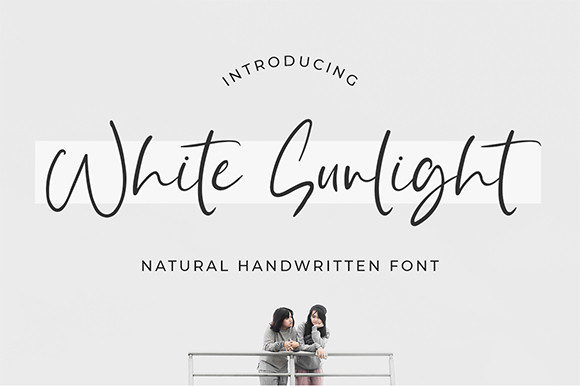 White Sunlight Font for Business Branding