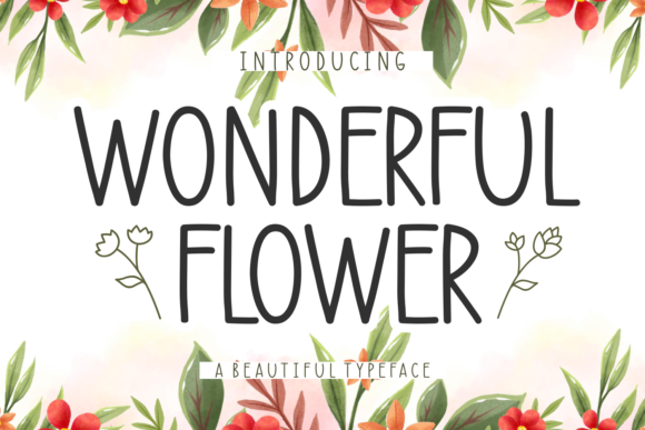Wonderful Flower: A Handwritten Font for Authentic Branding